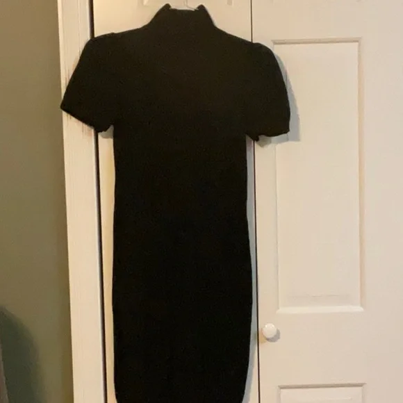 blue dress for baby girl Carmen Mock Neck Ruched Bodycon Mini Dress • Shop American Threads Women's Trendy Online Boutique Black / L main image 1